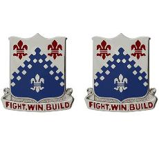 439th Engineer Battalion Unit Crest (Fight, Win, Build)